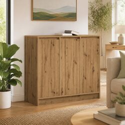 Artisan Oak Brown Sideboard Buffet Cabinet 85x34x76cm