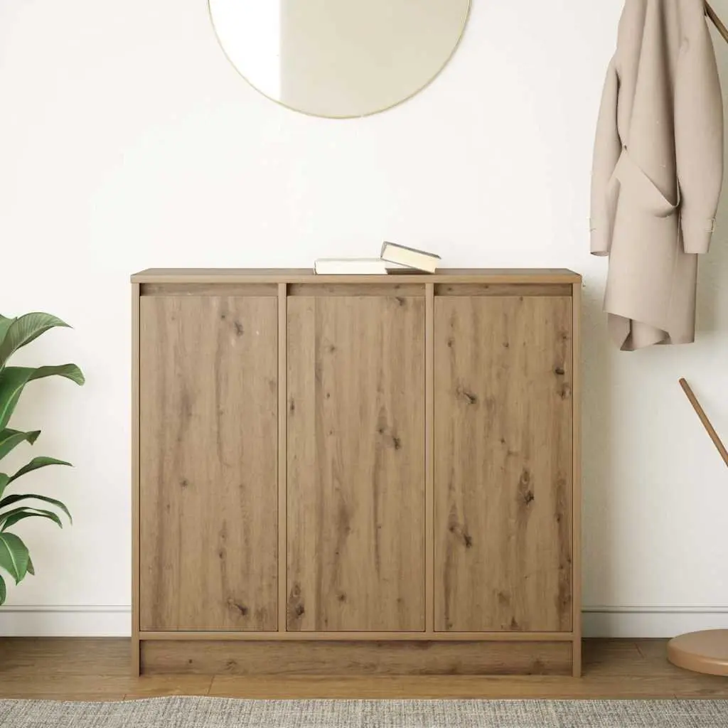Artisan Oak Brown Sideboard Buffet Cabinet 85x34x76cm