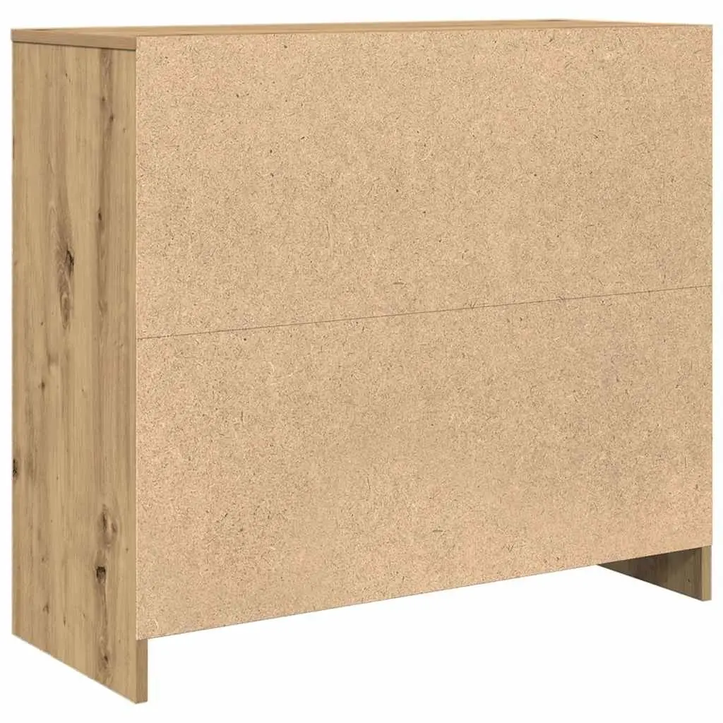 Artisan Oak Brown Sideboard Buffet Cabinet 85x34x76cm