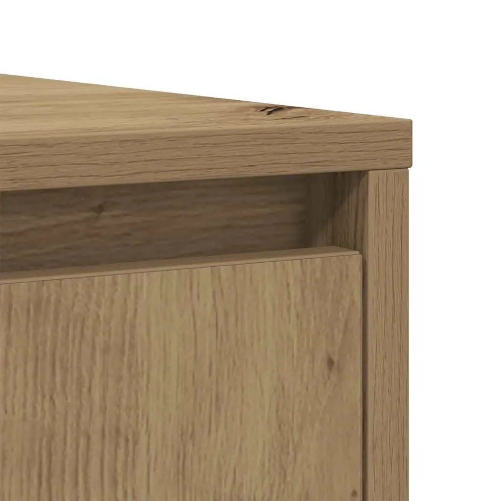 Artisan Oak Brown Sideboard Buffet Cabinet 85x34x76cm