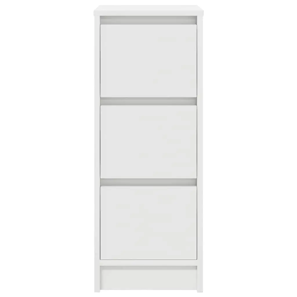 White Sideboard Storage Cabinet Engineered Wood Buffet Kitchen Dining Room