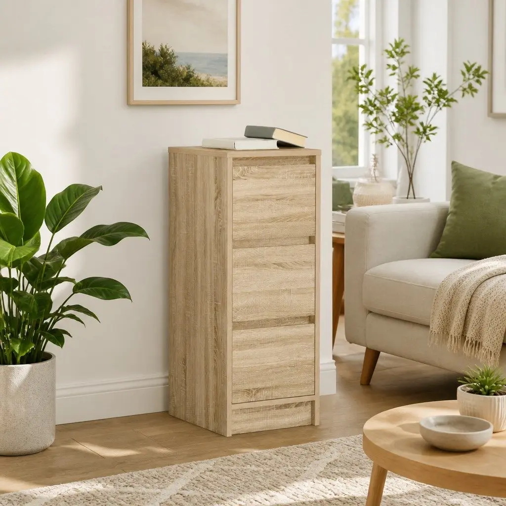 Sonoma Oak Sideboard Storage Cabinet 29.5x34x76 cm