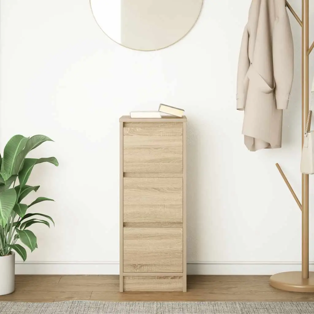 Sonoma Oak Sideboard Storage Cabinet 29.5x34x76 cm