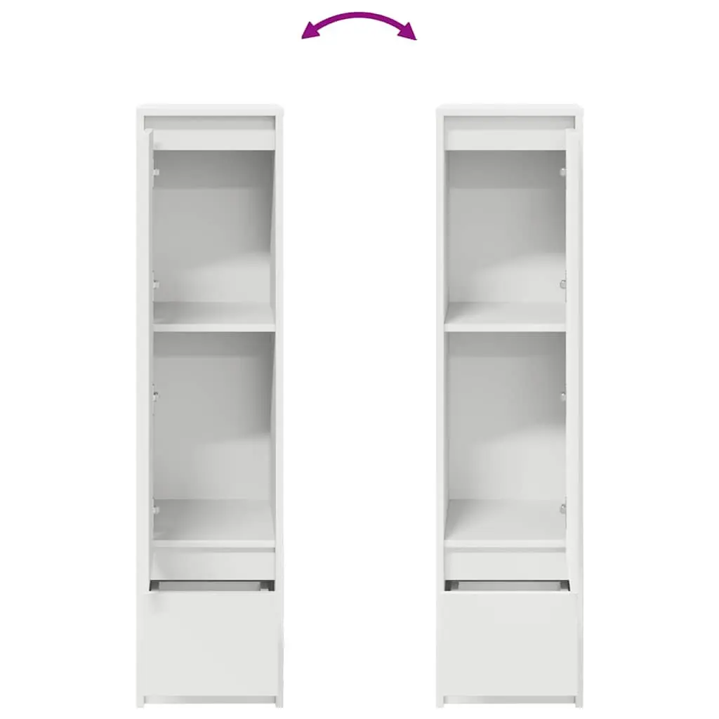 White Highboard Storage Cabinet for Dining Rooms