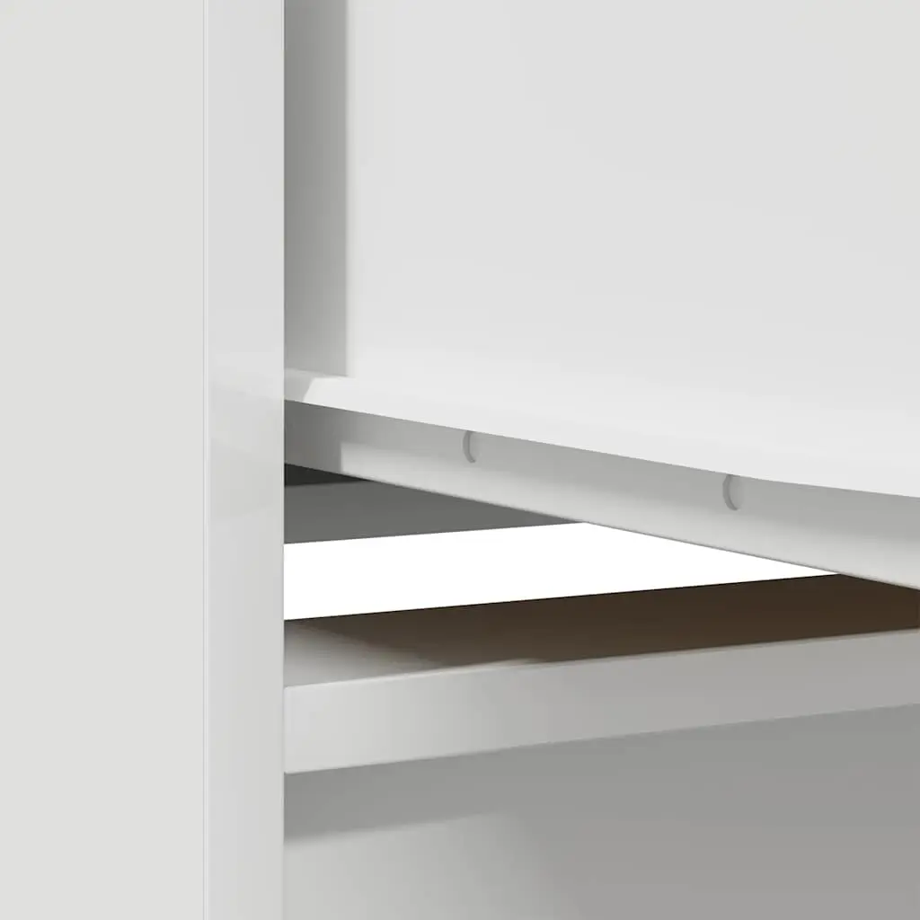 White Highboard Storage Cabinet for Dining Rooms