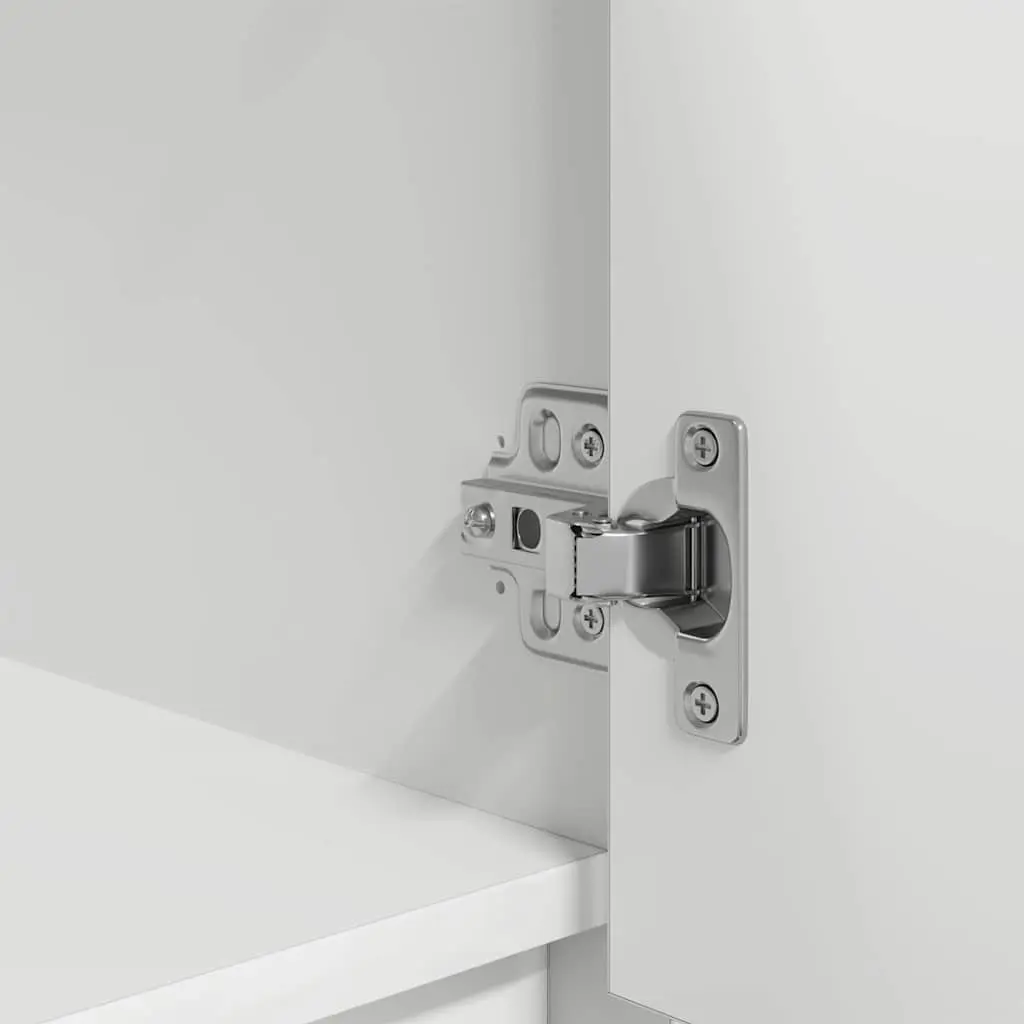 White Highboard Storage Cabinet for Dining Rooms