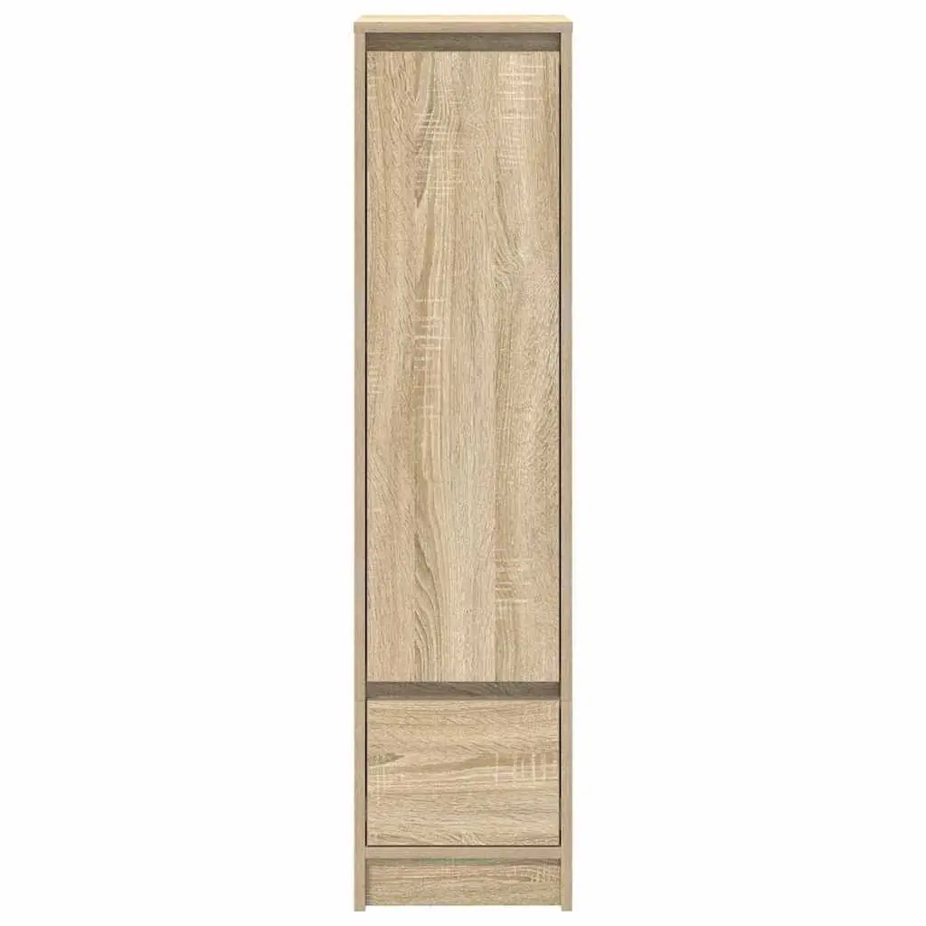Highboard Storage Cabinet in Brown Engineered Wood
