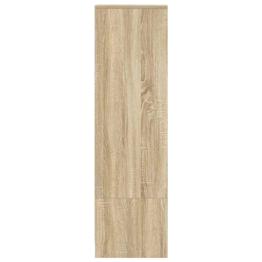 Highboard Storage Cabinet in Brown Engineered Wood