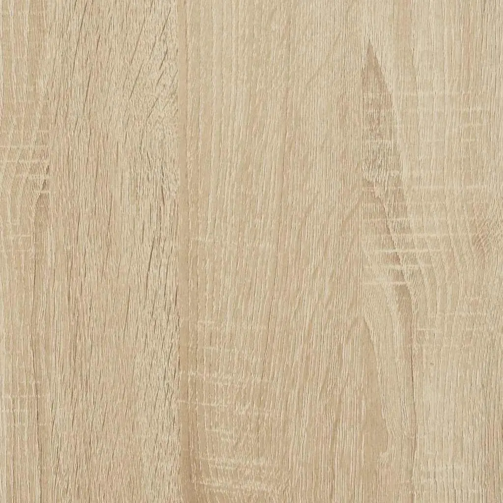 Brown Engineered Wood Highboard Storage Cabinet 180cm