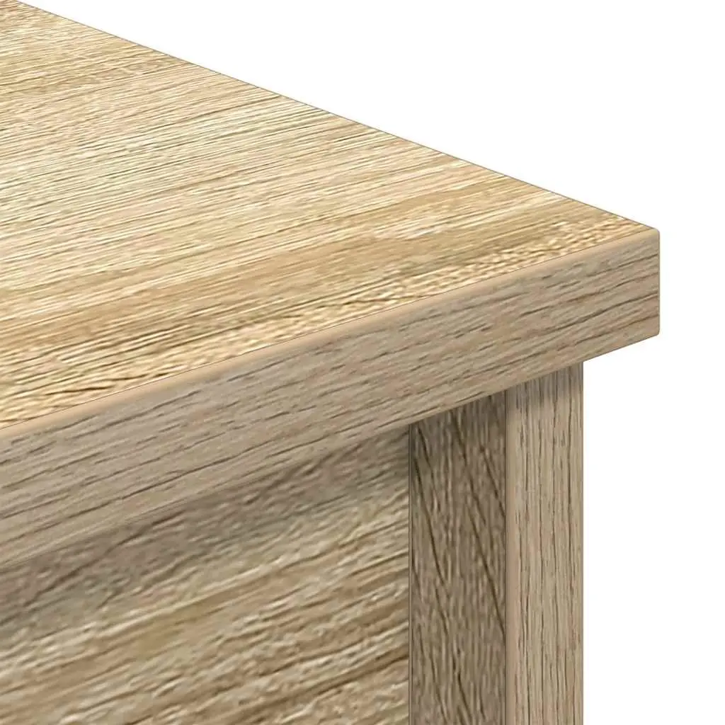 Brown Engineered Wood Highboard Storage Cabinet 180cm