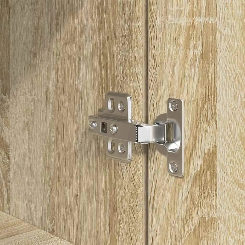 Highboard Storage Cabinet in Brown Engineered Wood
