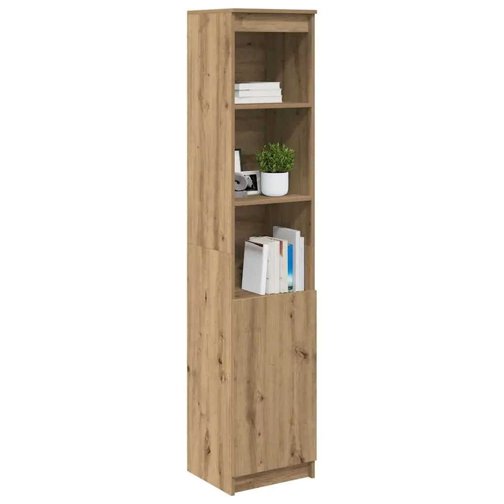 Highboard Storage Cabinet Brown Engineered Wood Sideboard Buffet Organiser 37.5 x 35 x 180 cm