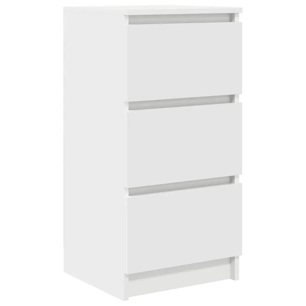 White Sideboard Storage Cabinet 37.5x35x76cm