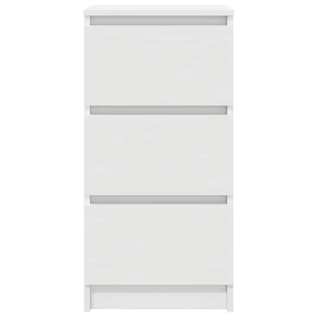 White Sideboard Storage Cabinet 37.5x35x76cm