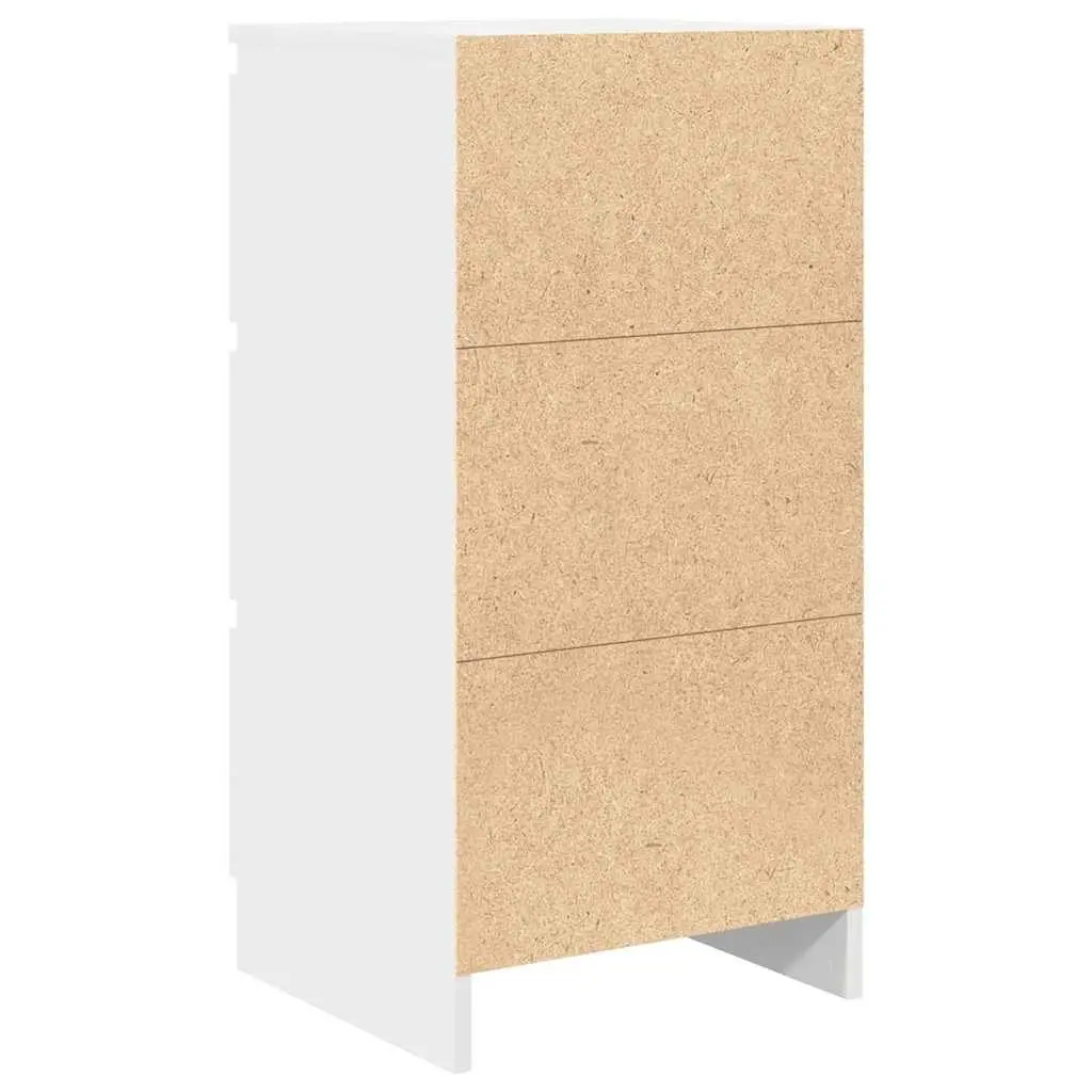 White Sideboard Storage Cabinet 37.5x35x76cm
