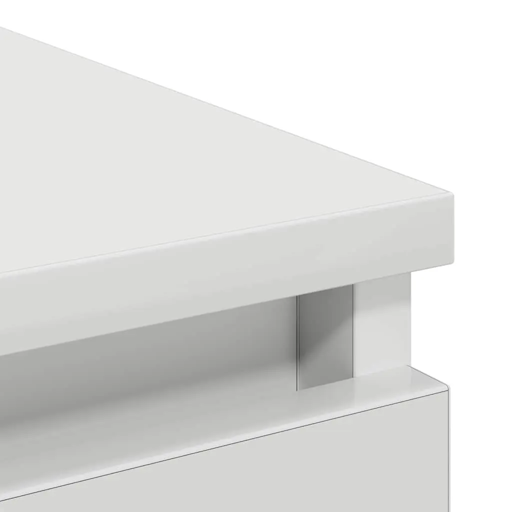 White Sideboard Storage Cabinet 37.5x35x76cm