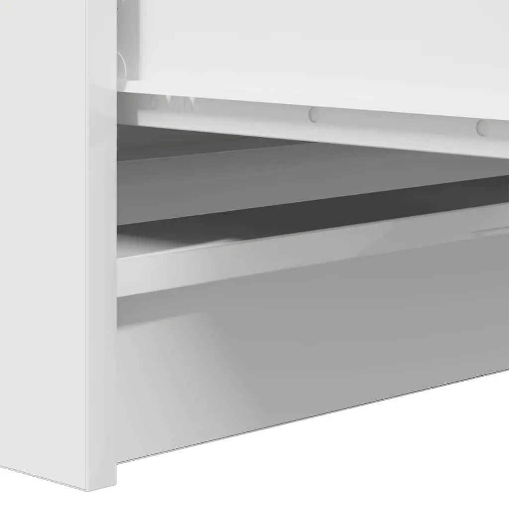 White Sideboard Storage Cabinet 37.5x35x76cm