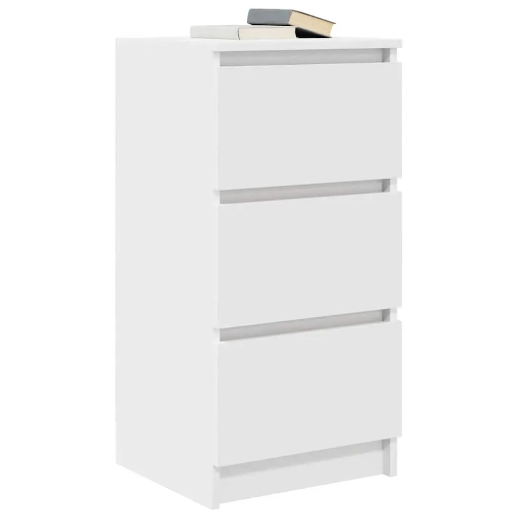 White Sideboard Storage Cabinet 37.5x35x76cm