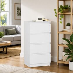 Elegant White Sideboard Storage Cabinet 37.5x35x76cm