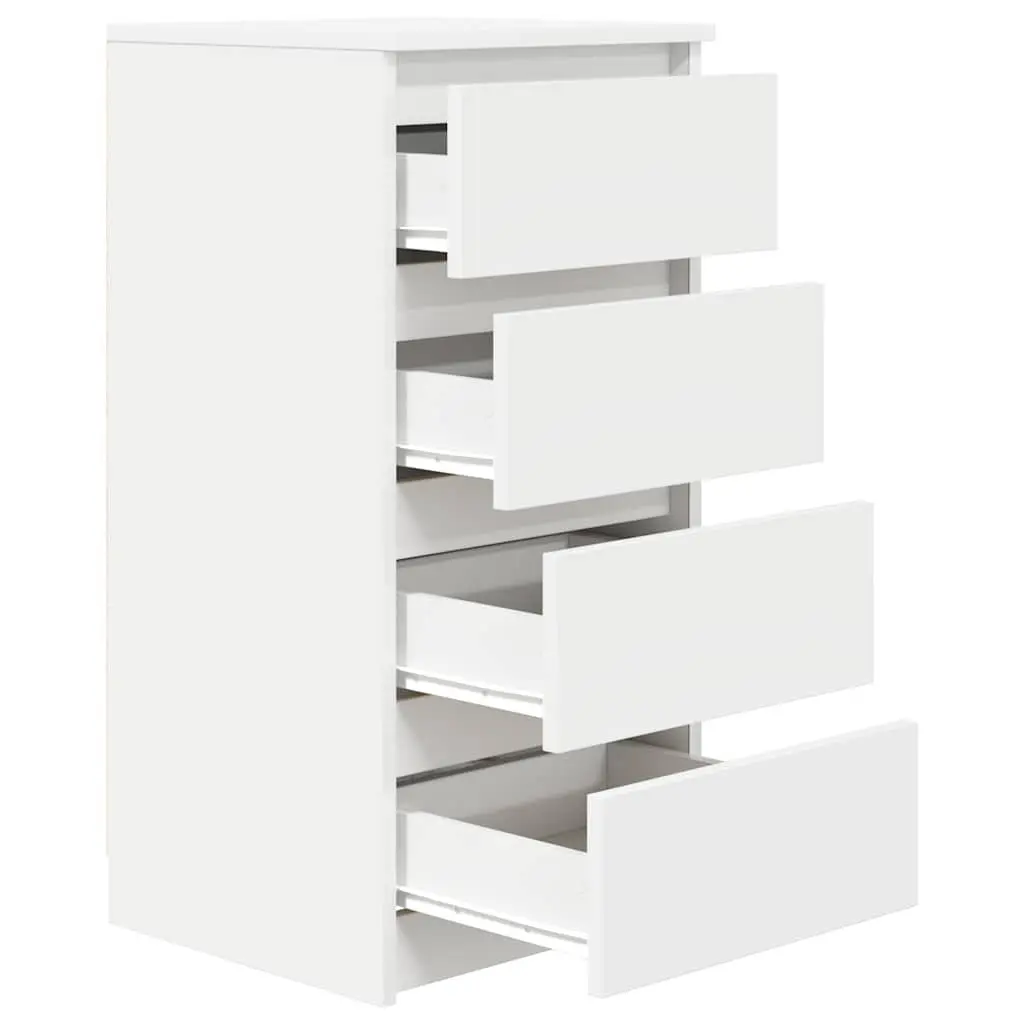 White Sideboard Storage Cabinet 37.5x35x76cm