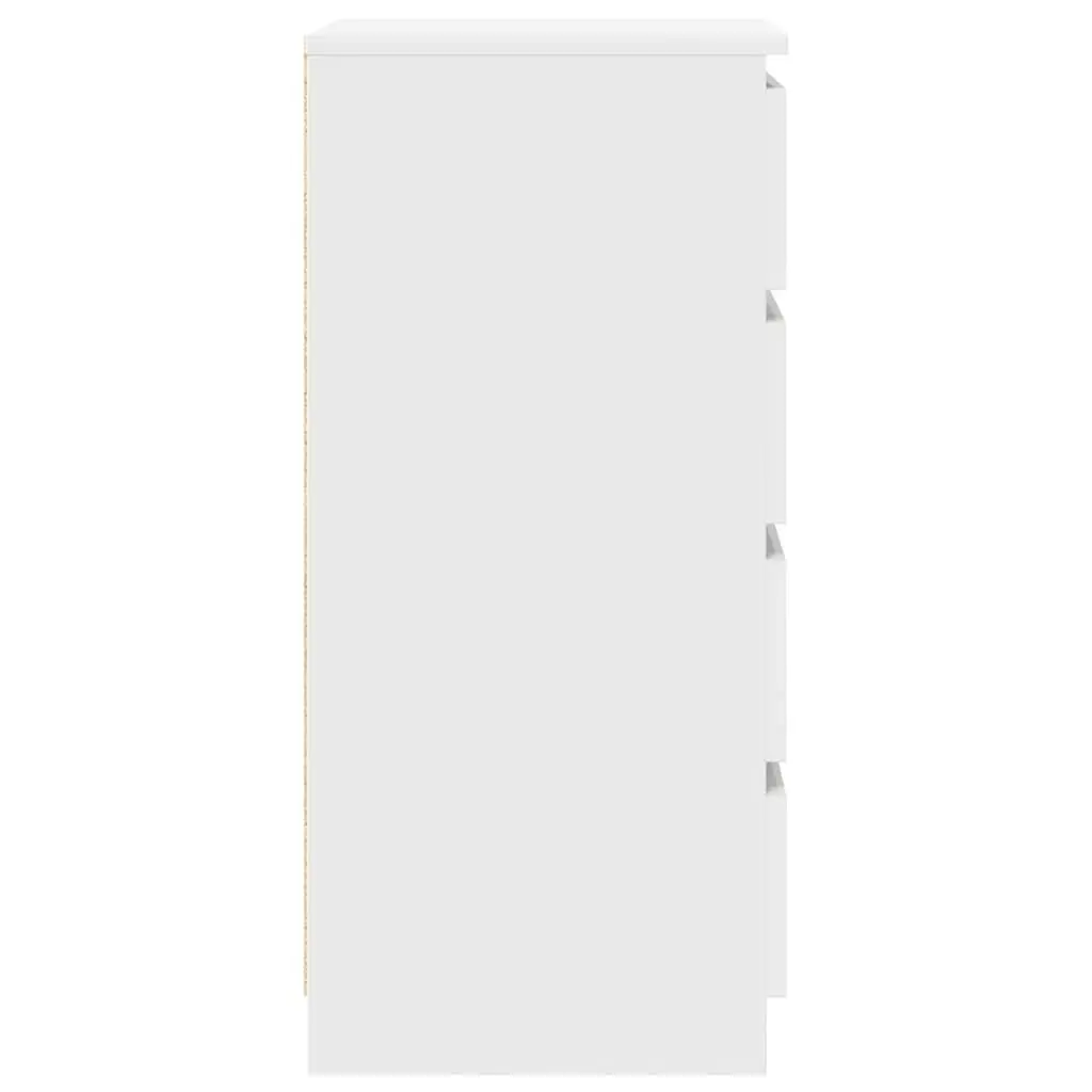 White Sideboard Storage Cabinet 37.5x35x76cm