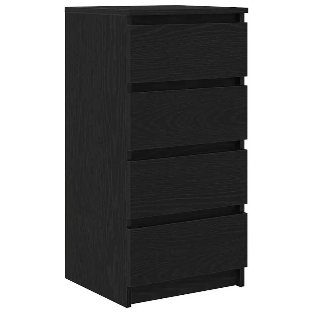 Black Oak Sideboard Storage Cabinet