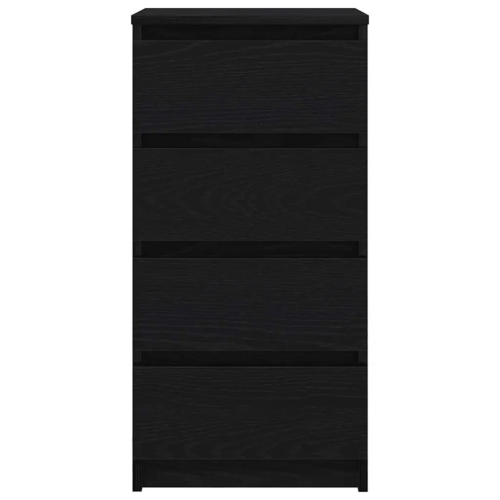 Black Oak Sideboard Storage Cabinet
