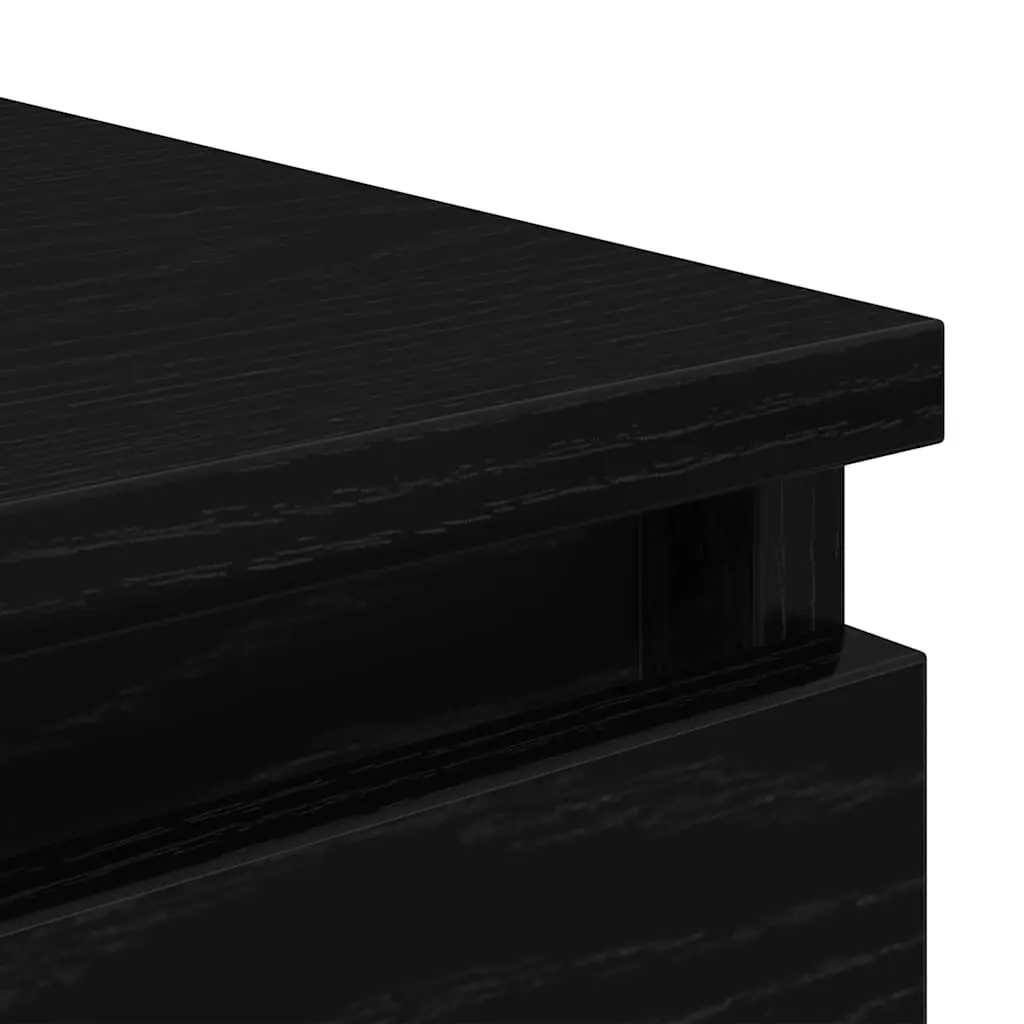 Black Oak Sideboard Storage Cabinet