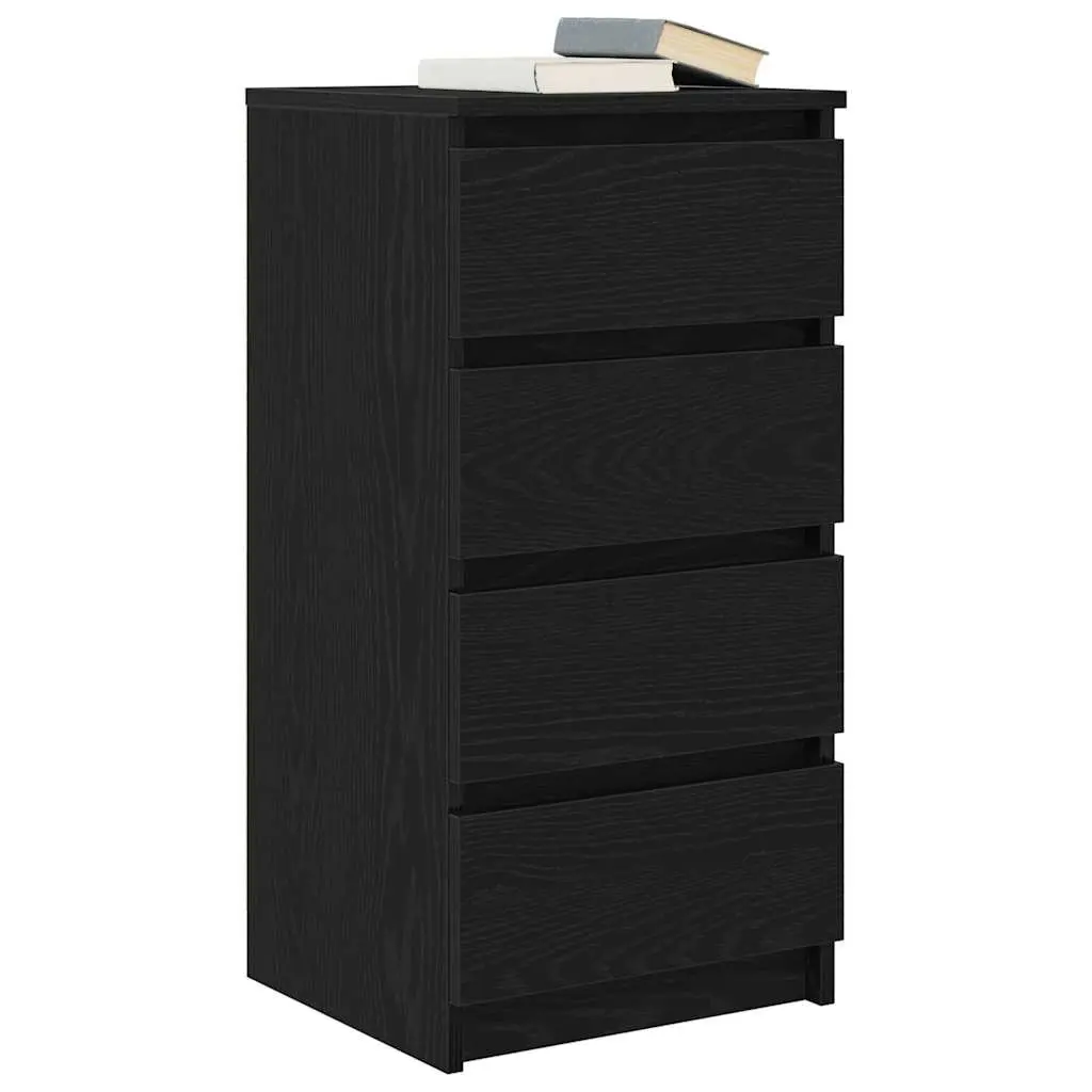 Black Oak Sideboard Storage Cabinet