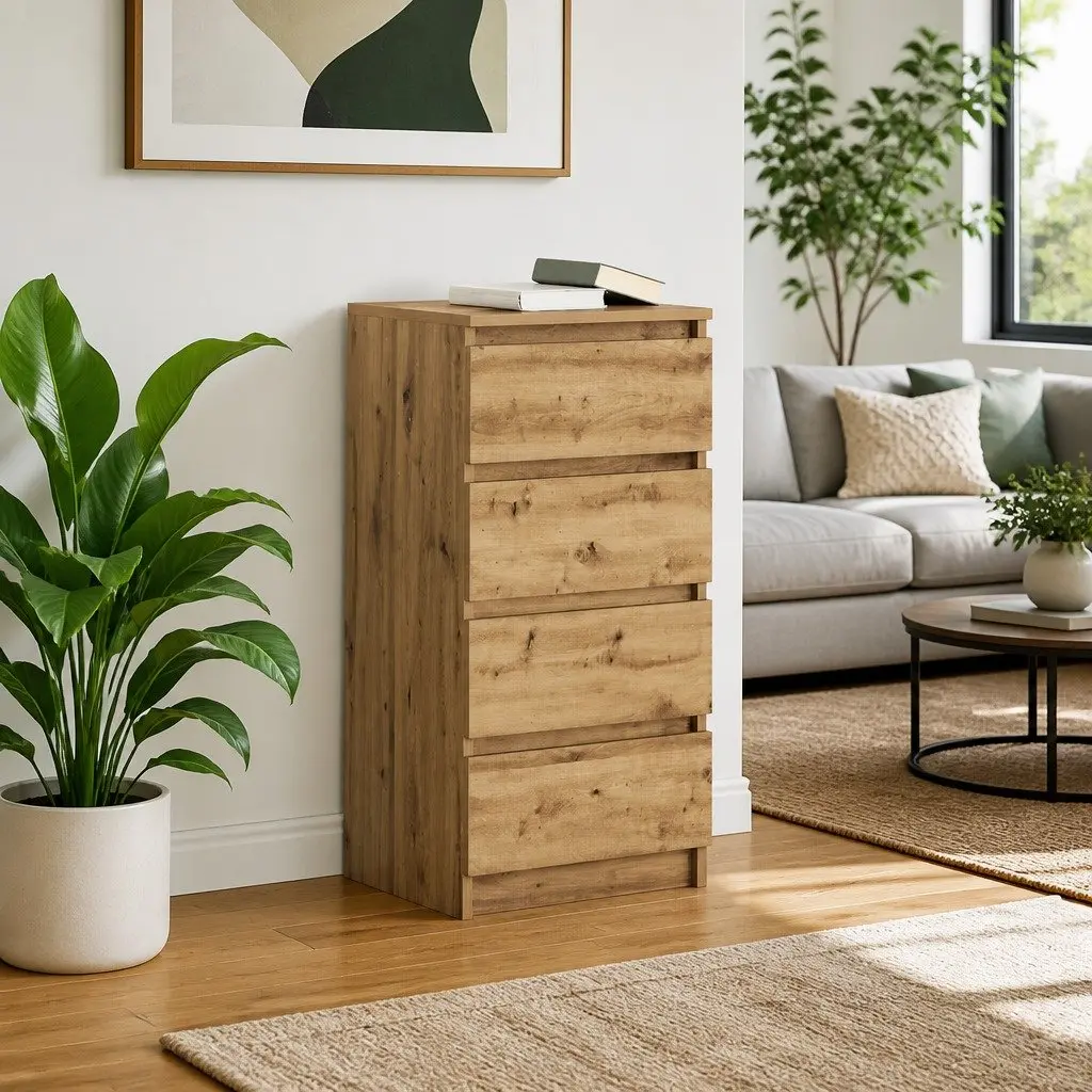 Sideboard Engineered Wood Storage Cabinet Buffet Furniture Brown Artisan Oak