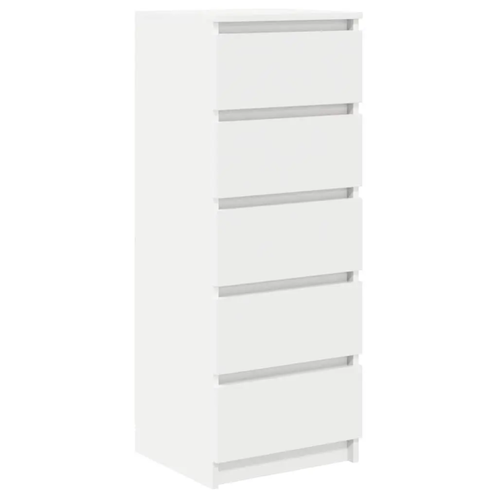 Sideboard with Drawers White Storage Cabinet Buffet Engineered Wood Furniture