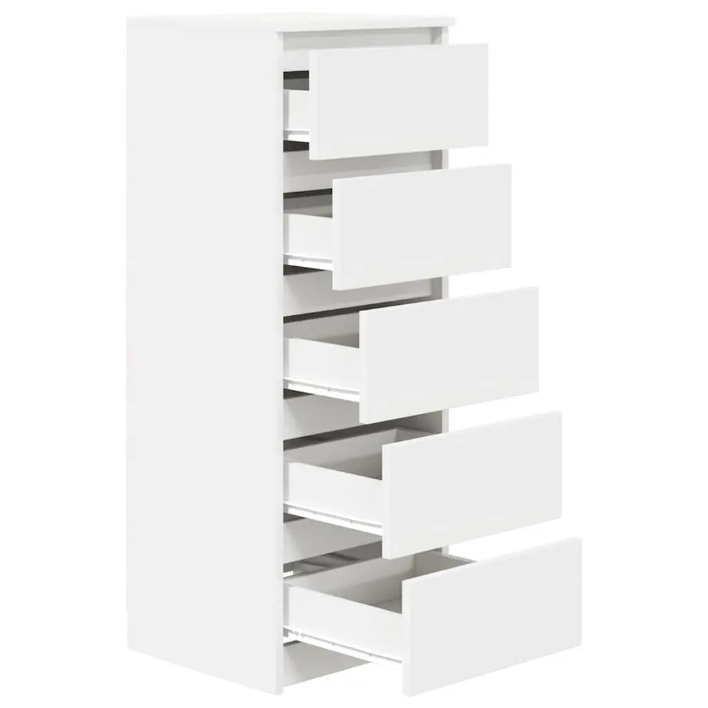 Sideboard with Drawers White Storage Cabinet Buffet Engineered Wood Furniture