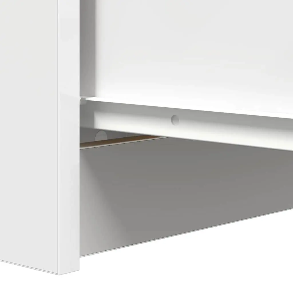 Sideboard with Drawers White Storage Cabinet Buffet Engineered Wood Furniture