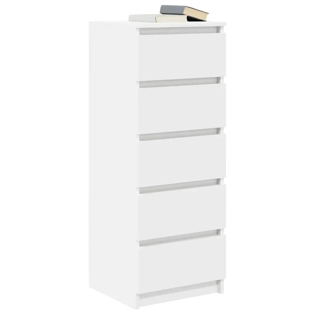 Sideboard with Drawers White Storage Cabinet Buffet Engineered Wood Furniture
