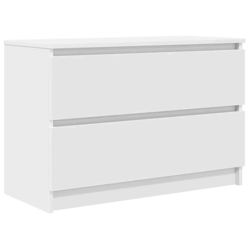 White Engineered Wood TV Cabinet for Living Space