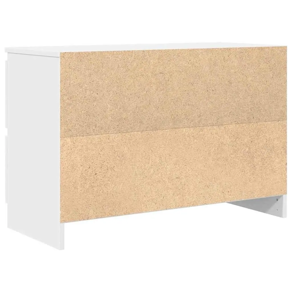 White Engineered Wood TV Cabinet for Living Space