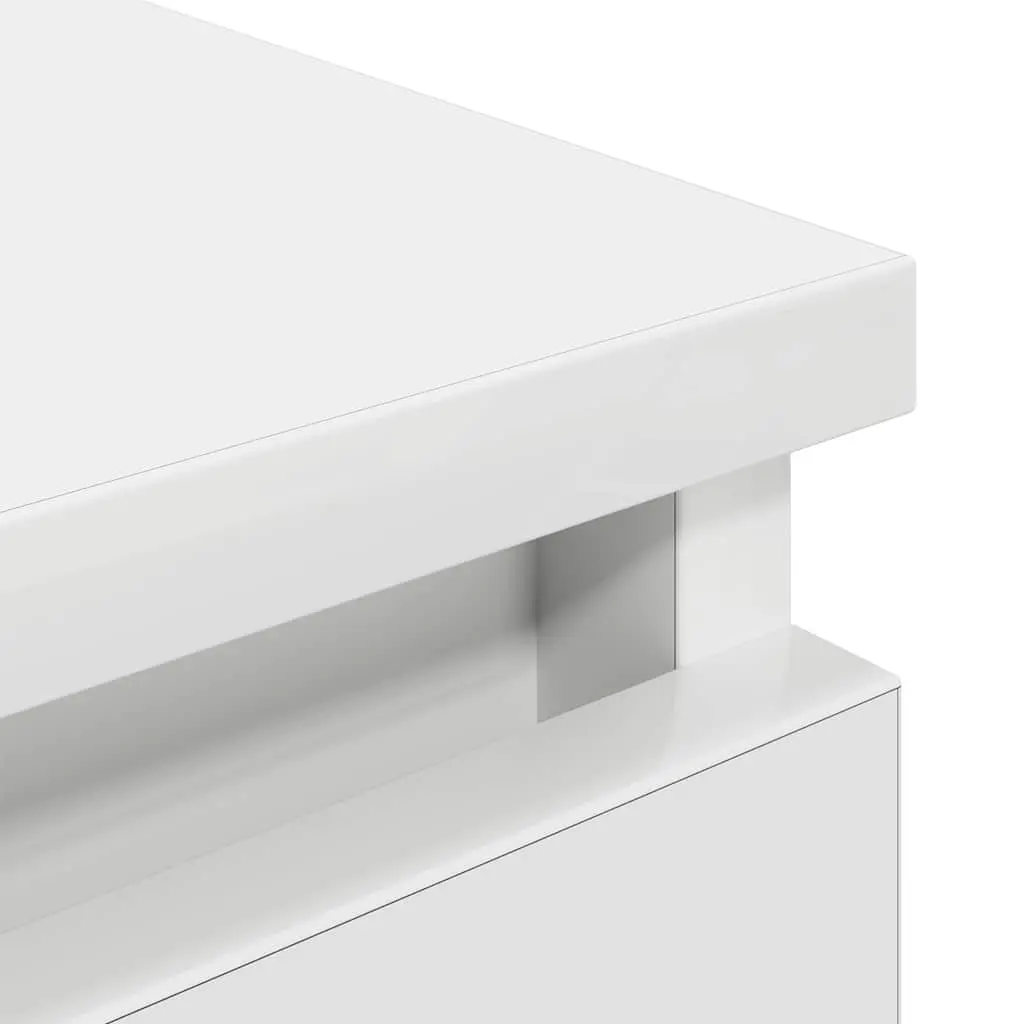 White Engineered Wood TV Cabinet for Living Space