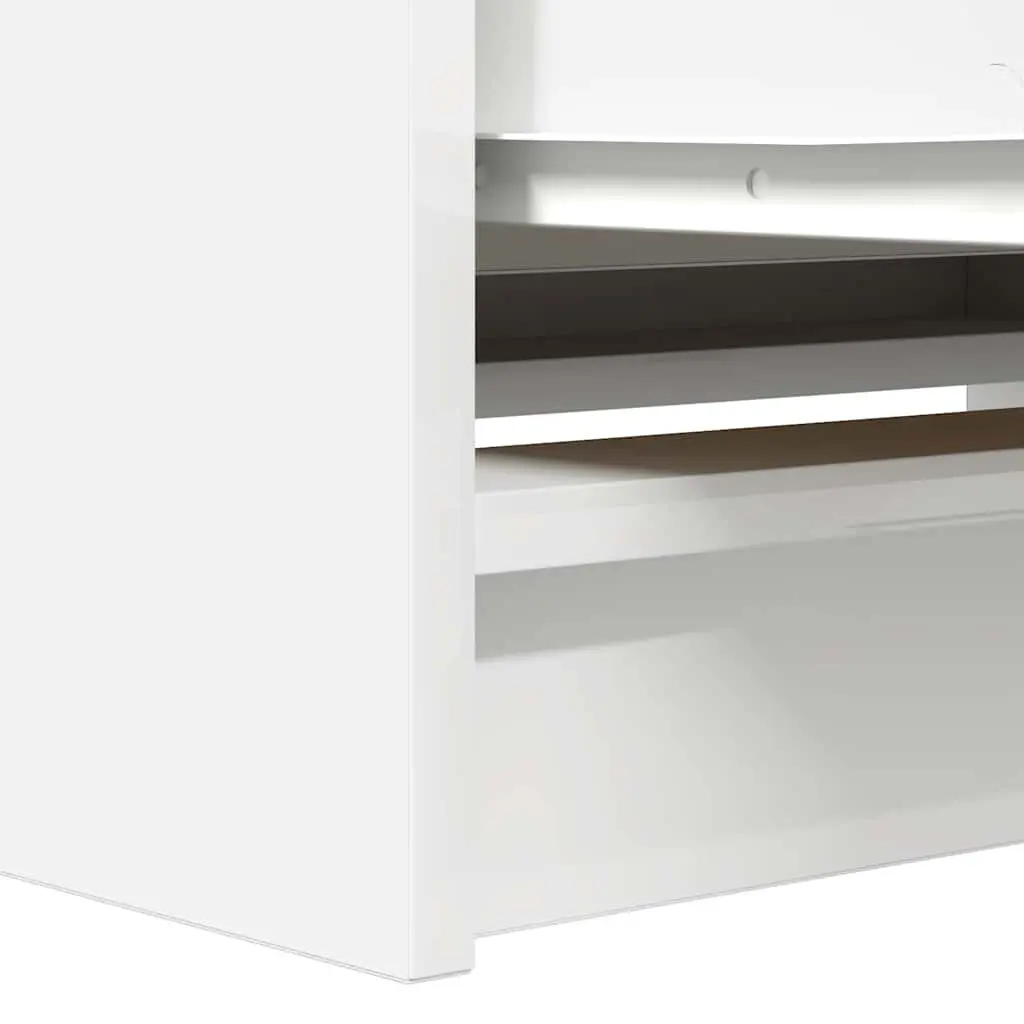 White Engineered Wood TV Cabinet for Living Space
