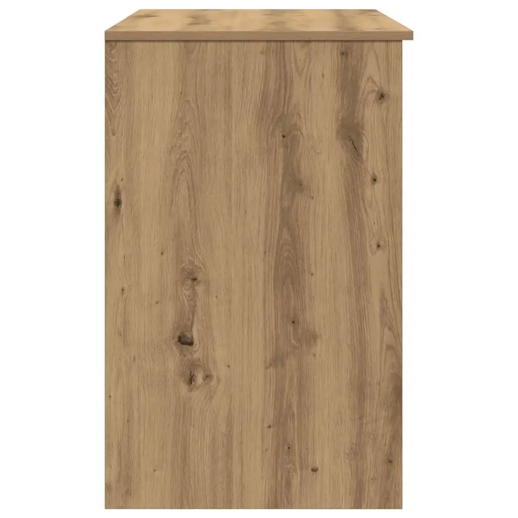 Office Desk Engineered Wood Brown Workstation with Storage Cabinet Drawer Shelf 86W x 49D x 76H cm