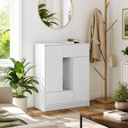 Charming White Sideboard Buffet Cabinet for Living Spaces