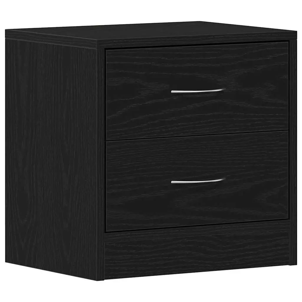 Black Oak Nightstand with Easy Maintenance