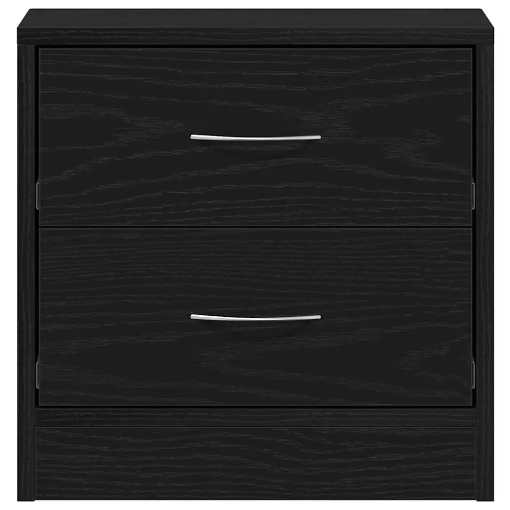 Black Oak Nightstand with Easy Maintenance