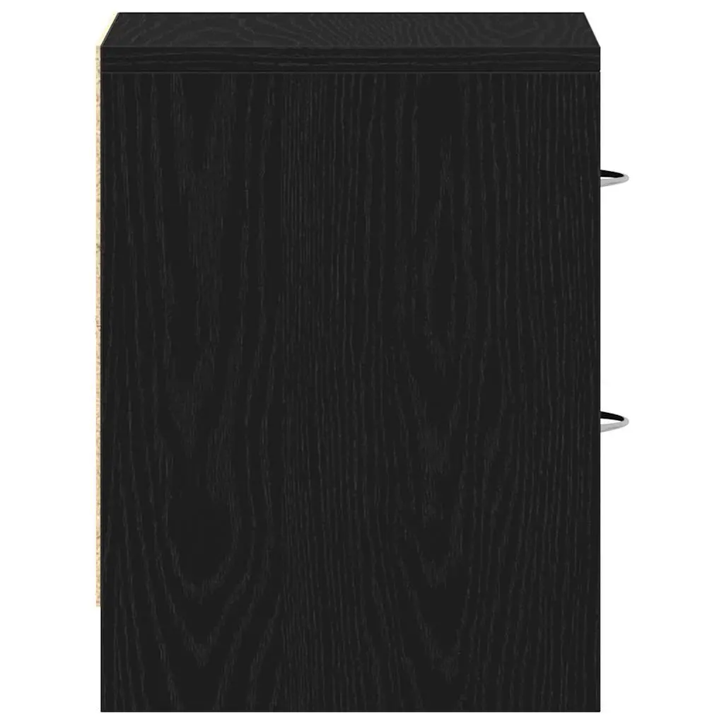 Black Oak Nightstand with Easy Maintenance