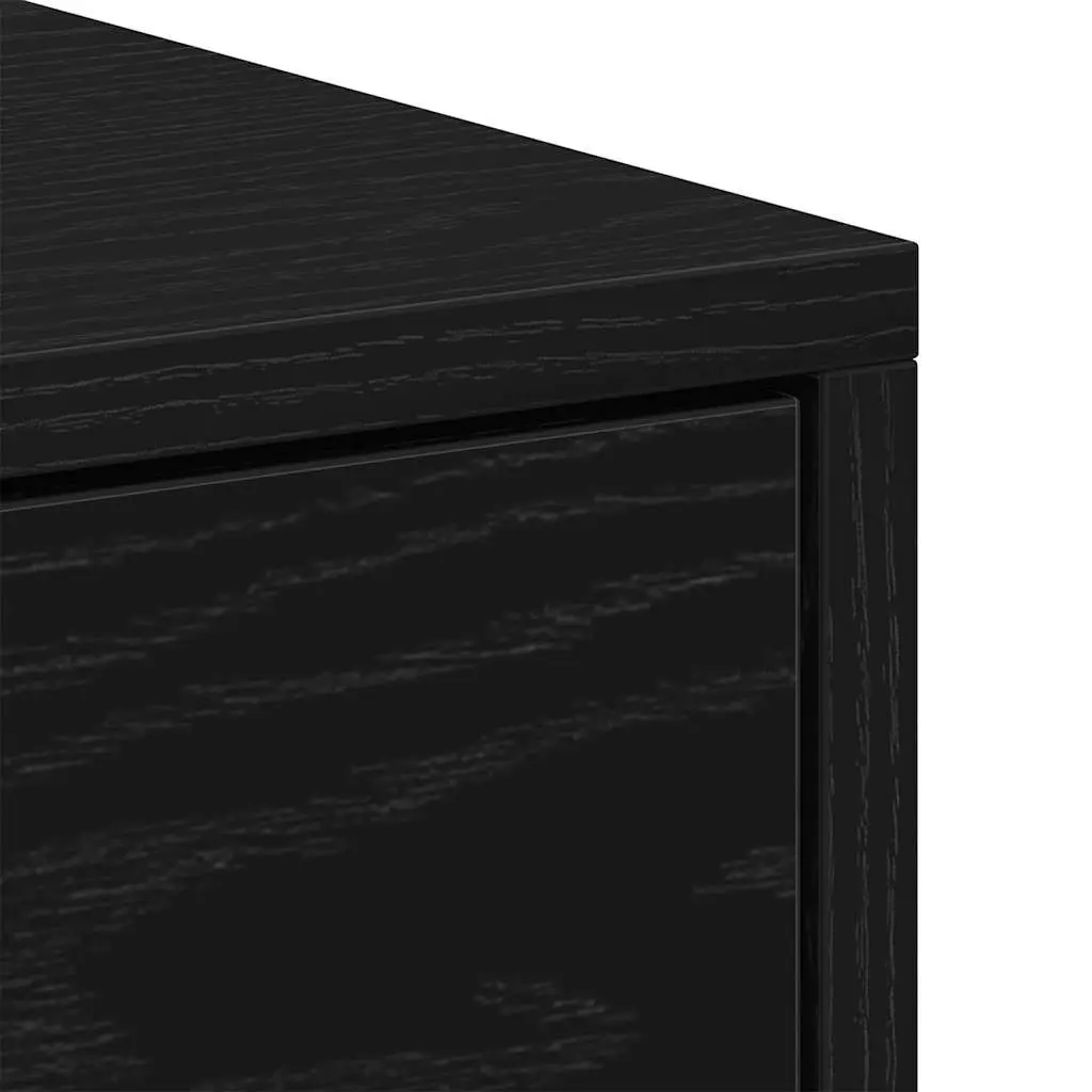 Black Oak Nightstand with Easy Maintenance