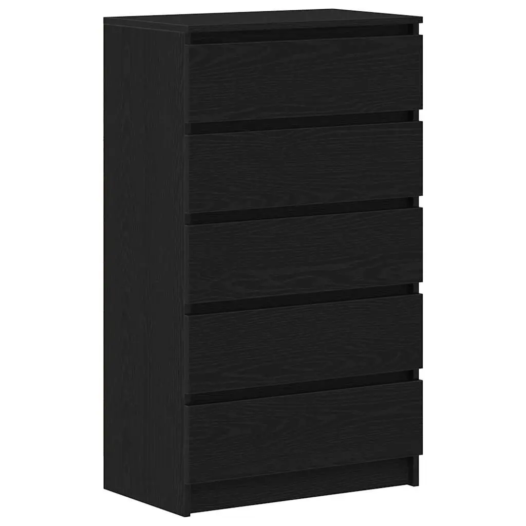 Drawer Cabinet in Black Oak with 5 Drawers