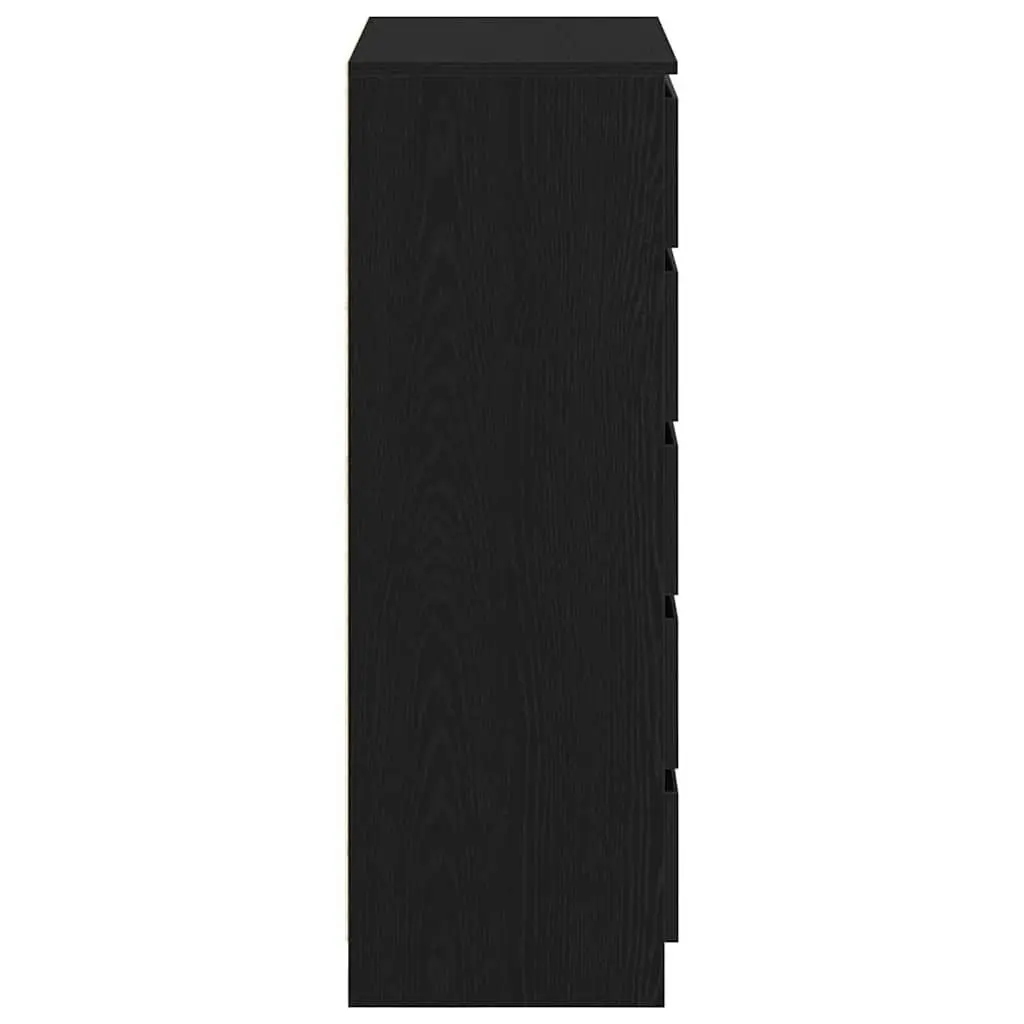 Drawer Cabinet in Black Oak with 5 Drawers