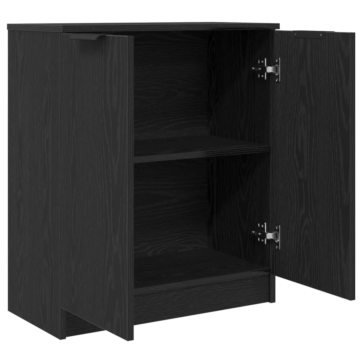 Black Oak Sideboard for Living Room Storage