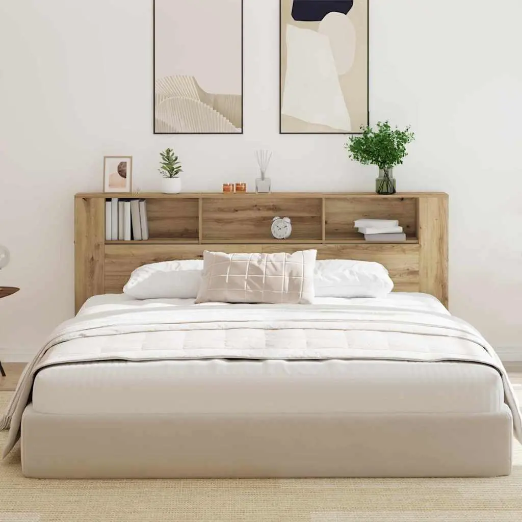 Headboard Cabinet Wall-Mounted Storage Bedroom Furniture Modern Minimalistic