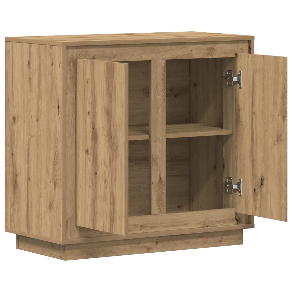 Brown Engineered Wood Buffet Cabinet for Dining Spaces