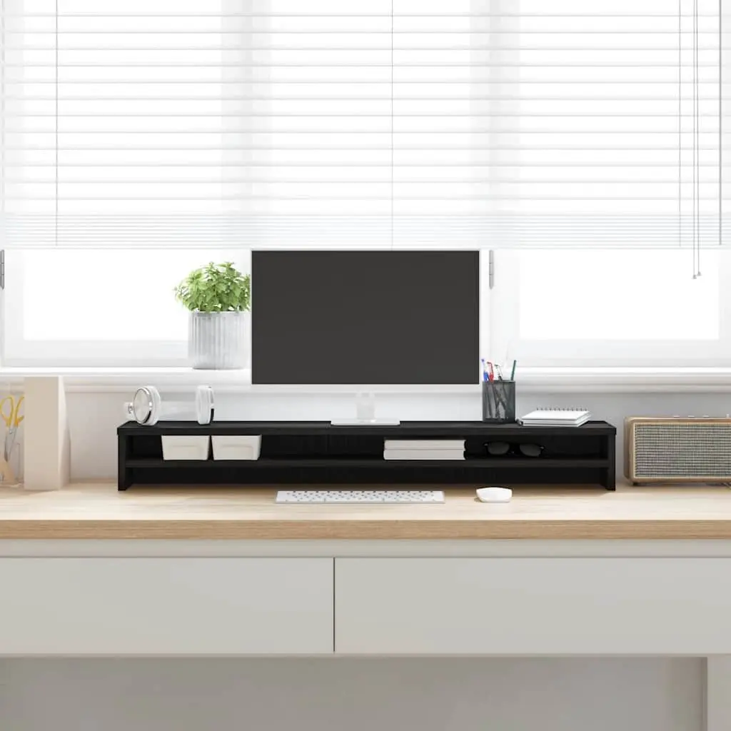 Black Oak Monitor Stand for Home & Office